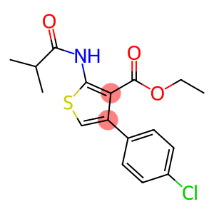 ethyl 4-(4-chlorophenyl)-2-(isobutyrylamino)-3-thiophenecarboxylate