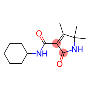 1H-Pyrrole-3-carboxamide,N-cyclohexyl-2,5-dihydro-4,5,5-trimethyl-2-oxo-
