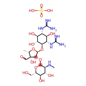 2-[(1S,2R,3S,4S,5R,6S)-5-(diaminomethylideneamino)-2-[(2R,3S,4S,5R)-3-[(2R,3R,4R,5S,6R)-4,5-dihydroxy-6-(hydroxymethyl)-3-methylamino-oxan-2-yl]oxy-4-formyl-4-hydroxy-5-methyl-oxolan-2-yl]oxy-3,4,6-trihydroxy-cyclohexyl]guanidine