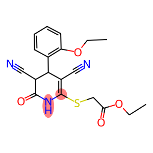 ethyl {[3,5-dicyano-4-(2-ethoxyphenyl)-6-oxo-1,4,5,6-tetrahydropyridin-2-yl]sulfanyl}acetate