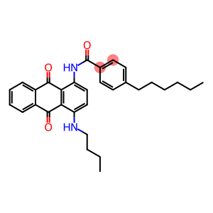 N-[4-(butylamino)-9,10-dioxoanthracen-1-yl]-4-hexylbenzamide