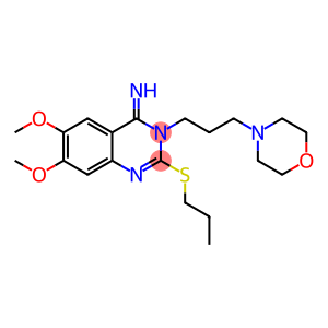 6,7-DIMETHOXY-3-(3-MORPHOLINOPROPYL)-2-(PROPYLSULFANYL)-4(3H)-QUINAZOLINIMINE