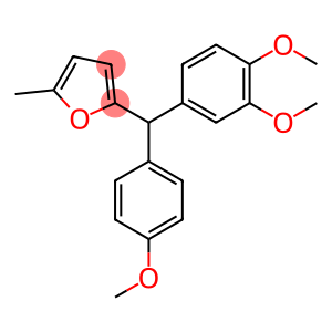 Furan, 2-[(3,4-dimethoxyphenyl)(4-methoxyphenyl)methyl]-5-methyl-