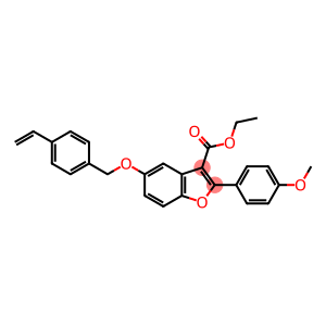 ethyl 2-(4-methoxyphenyl)-5-[(4-vinylbenzyl)oxy]-1-benzofuran-3-carboxylate