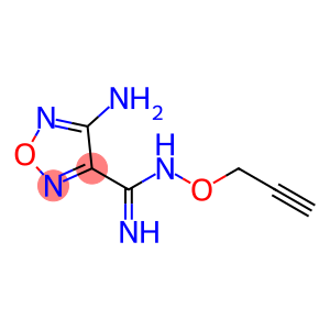 1,2,5-Oxadiazole-3-carboximidamide,4-amino-N-(2-propynyloxy)-(9CI)