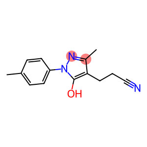 1H-Pyrazole-4-propanenitrile, 5-hydroxy-3-methyl-1-(4-methylphenyl)-