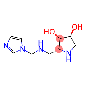 3,4-Pyrrolidinediol, 2-[[(1H-imidazol-1-ylmethyl)amino]methyl]-, (2R,3R,4S)- (9CI)