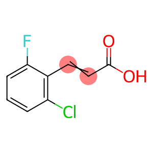 2-氯-6-氟肉桂酸, 绝大多数为反式