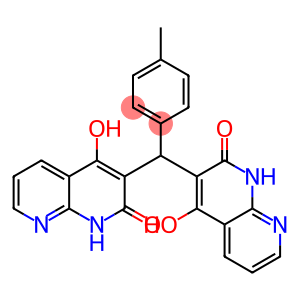1,8-Naphthyridin-2(1H)-one,3,3-[(4-methylphenyl)methylene]bis[4-hydroxy-(9CI)