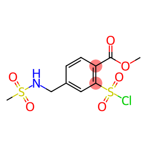 Benzoic acid, 2-(chlorosulfonyl)-4-[[(methylsulfonyl)amino]methyl]-, methyl ester
