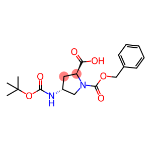 (2S,4R)-1-[(benzyloxy)carbonyl]-4-{[(tert-butoxy)carbonyl]amino}pyrrolidine-2-carboxylic acid