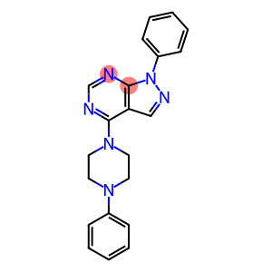 1-phenyl-4-(4-phenylpiperazin-1-yl)-1H-pyrazolo[3,4-d]pyrimidine