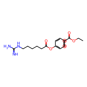 Benzoic acid, 4-[[6-[(aminoiminomethyl)amino]-1-oxohexyl]oxy]-, ethylester