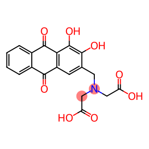 (((3,4-dihydroxy-2-anthraquinonyl)methyl)imino)di-aceticaci