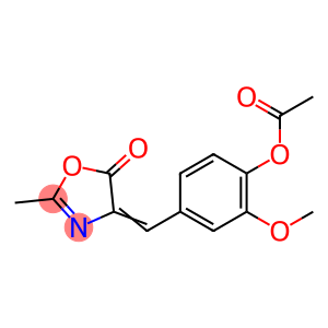 4-[[4-(Acetyloxy)-3-methoxyphenyl]methylene]-2-methyl-5(4H)-oxazolone