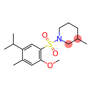 Piperidine, 1-[[2-methoxy-4-methyl-5-(1-methylethyl)phenyl]sulfonyl]-3-methyl-