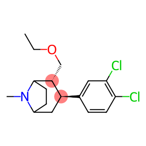(2R,3S)-3-(3,4-dichlorophenyl)-2-ethoxymethyl- 8-methyl-8-azabicyclo[3.2.1]octane