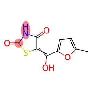2,4-Thiazolidinedione, 5-[hydroxy(5-methyl-2-furanyl)methylene]-