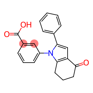 3-(4-oxo-2-phenyl-4,5,6,7-tetrahydro-1H-indol-1-yl)benzoic acid