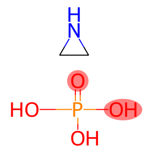 Azinridine homopolymer salt with phosphoric acid