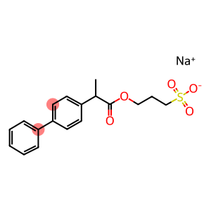 3-[2-(4-phenylphenyl)propanoyloxy]propane-1-sulfonate