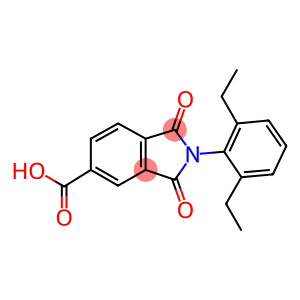 2-(2,6-diethylphenyl)-1,3-dioxoisoindole-5-carboxylic acid