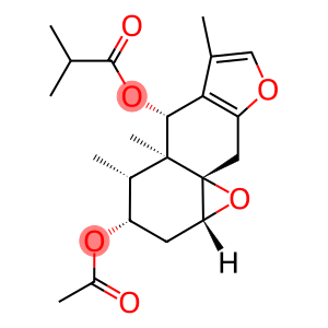 2-Methylpropionic acid [(1aR,9aS)-3α-acetoxy-1a,2,4,4a,5,9-hexahydro-4α,4aα,6-trimethyl-3H-oxireno[8,8a]naphtho[2,3-b]furan-5α-yl] ester