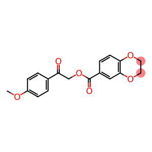 2-(4-methoxyphenyl)-2-oxoethyl 2,3-dihydro-1,4-benzodioxine-6-carboxylate