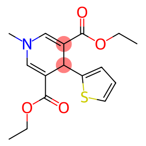 diethyl 1-methyl-4-(2-thienyl)-1,4-dihydro-3,5-pyridinedicarboxylate