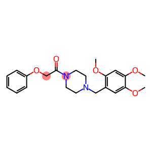 1-(phenoxyacetyl)-4-(2,4,5-trimethoxybenzyl)piperazine