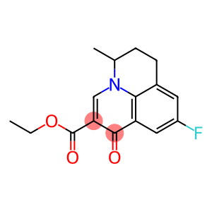 1H,5H-Benzo[ij]quinolizine-2-carboxylic acid, 9-fluoro-6,7-dihydro-5-methyl-1-oxo-, ethyl ester