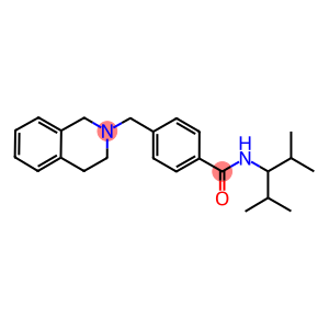 4-(3,4-dihydro-2(1H)-isoquinolinylmethyl)-N-(1-isopropyl-2-methylpropyl)benzamide