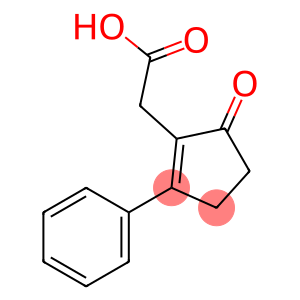 1-Cyclopentene-1-acetic acid, 5-oxo-2-phenyl-