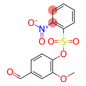 Benzenesulfonic acid, 2-nitro-, 4-formyl-2-methoxyphenyl ester