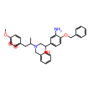 1-(3-amino-4-(benzyloxy)phenyl)-2-(benzyl(1-(4-methoxyphenyl)propan-2-yl)amino)ethanol