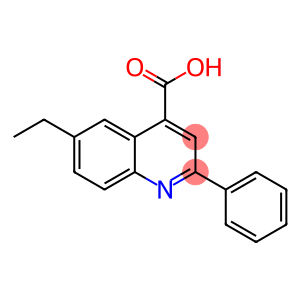 4-quinolinecarboxylic acid, 6-ethyl-2-phenyl-