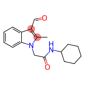 N-CYCLOHEXYL-2-(3-FORMYL-2-METHYL-INDOL-1-YL)-ACETAMIDE