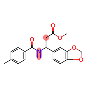 1,3-Benzodioxole-5-propanoic acid, β-[(4-methylbenzoyl)amino]-, methyl ester