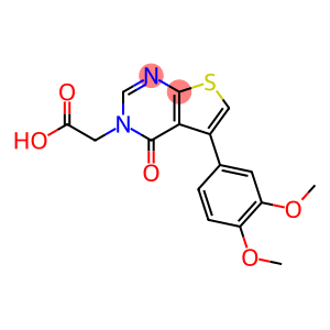 2-[5-(3,4-dimethoxyphenyl)-4-oxothieno[2,3-d]pyrimidin-3-yl]acetic acid