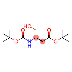 Butanoic acid, 3-[[(1,1-dimethylethoxy)carbonyl]amino]-4-hydroxy-, 1,1-dimethylethyl ester, (3R)-