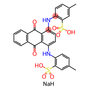 disodium 2,2-(anthraquinone-1,4-diimino)bis(5-methylsulphonate)
