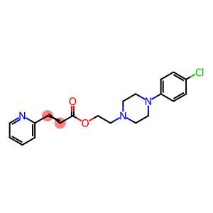 2-Pyridineacrylic acid 2-[4-(p-chlorophenyl)-1-piperazinyl]ethyl ester