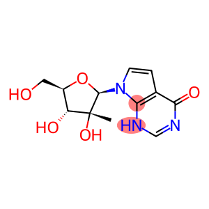 4H-Pyrrolo[2,3-d]pyrimidin-4-one, 1,7-dihydro-7-(2-C-methyl-β-D-ribofuranosyl)- (9CI)