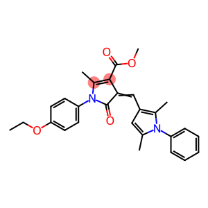 methyl 4-[(2,5-dimethyl-1-phenyl-1H-pyrrol-3-yl)methylene]-1-(4-ethoxyphenyl)-2-methyl-5-oxo-4,5-dihydro-1H-pyrrole-3-carboxylate