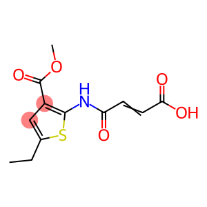 3-Thiophenecarboxylic acid, 2-[(3-carboxy-1-oxo-2-propen-1-yl)amino]-5-ethyl-, 3-methyl ester