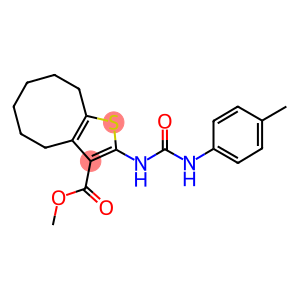 methyl 2-[(4-toluidinocarbonyl)amino]-4,5,6,7,8,9-hexahydrocycloocta[b]thiophene-3-carboxylate