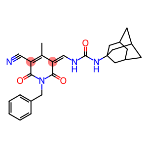 N-(1-adamantyl)-N'-[(1-benzyl-5-cyano-4-methyl-2,6-dioxo-1,6-dihydro-3(2H)-pyridinylidene)methyl]urea