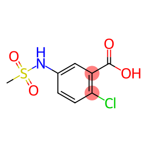 Benzoic acid, 2-chloro-5-[(methylsulfonyl)amino]-