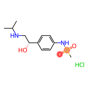 Methanesulfonamide, N-[4-[1-hydroxy-2-[(1-methylethyl)amino]ethyl]phenyl]-, monohydrochloride, (S)-