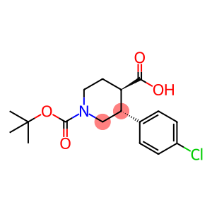 1,4-Piperidinedicarboxylic acid, 3-(4-chlorophenyl)-, 1-(1,1-dimethylethyl) ester, (3R,4R)-rel-